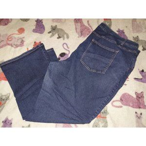 Woman Within Plus Jeans Dark Wash
